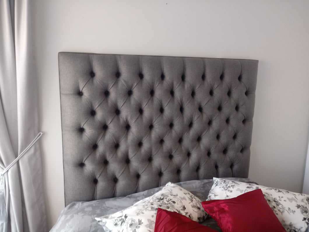 Freestanding Button Headboard