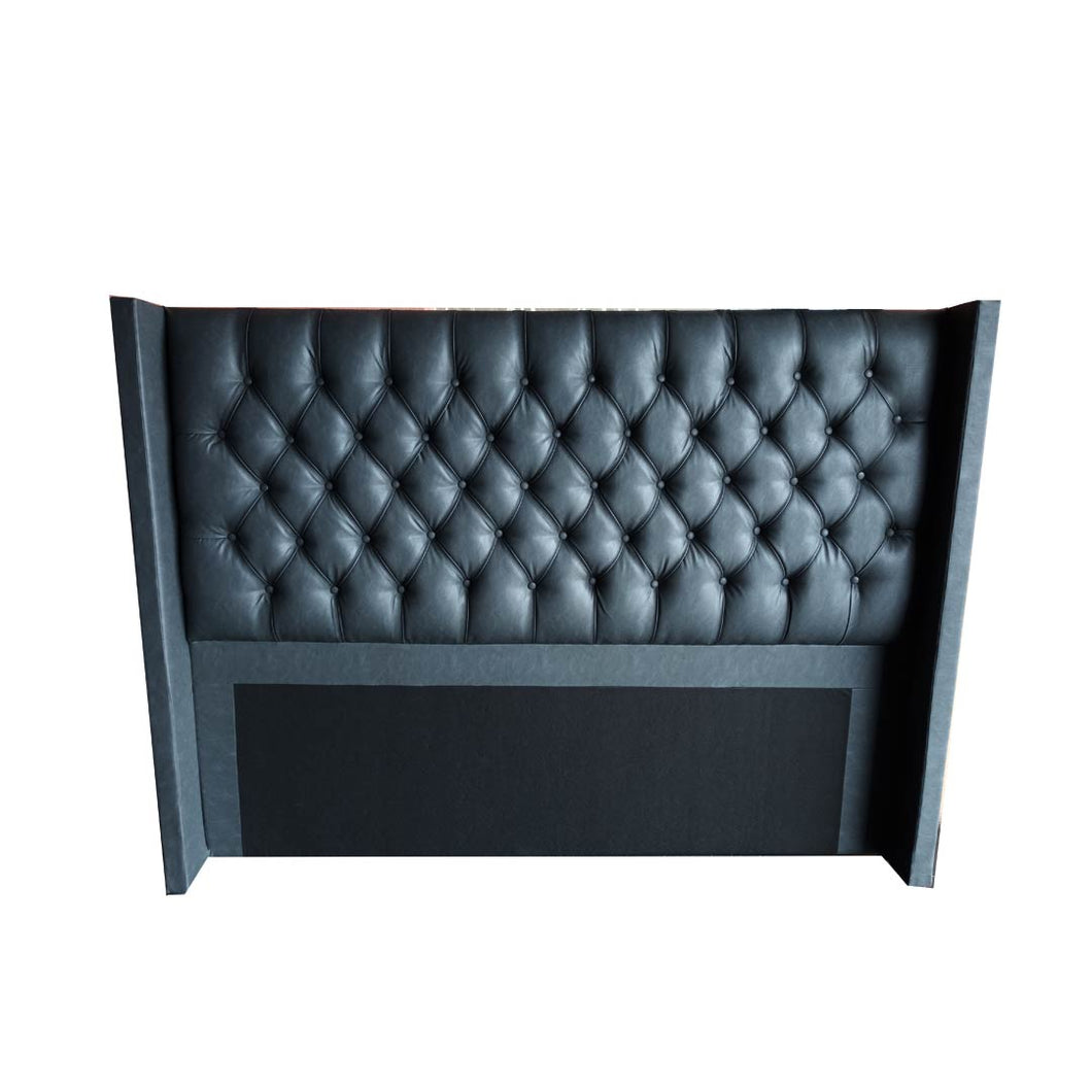 Wingback Button Headboard Nepal Leather