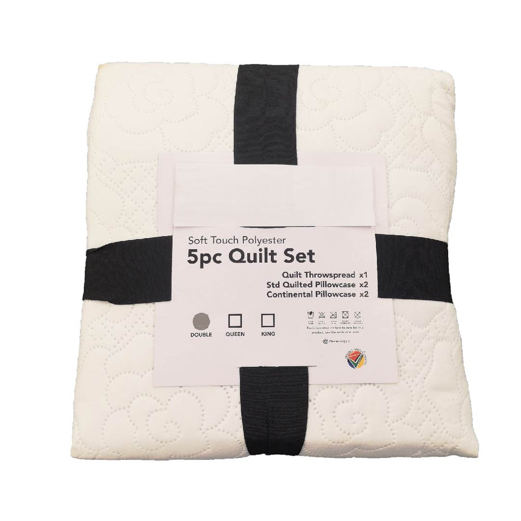 Linen 5Pce Quilt set
